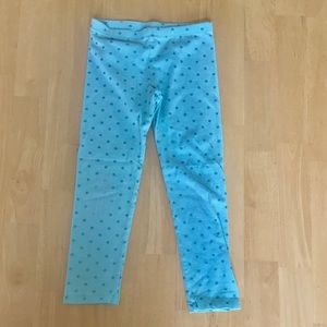Girls Circo mint green polka dot leggings